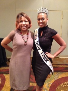 WITH MS. NEW YORK (SICKLE CELL SURVIVOR) AT THE 2014 SICKLE CELL DISEASE ASSN OF AMERICA (SCDAA) MTG, BALT, MD